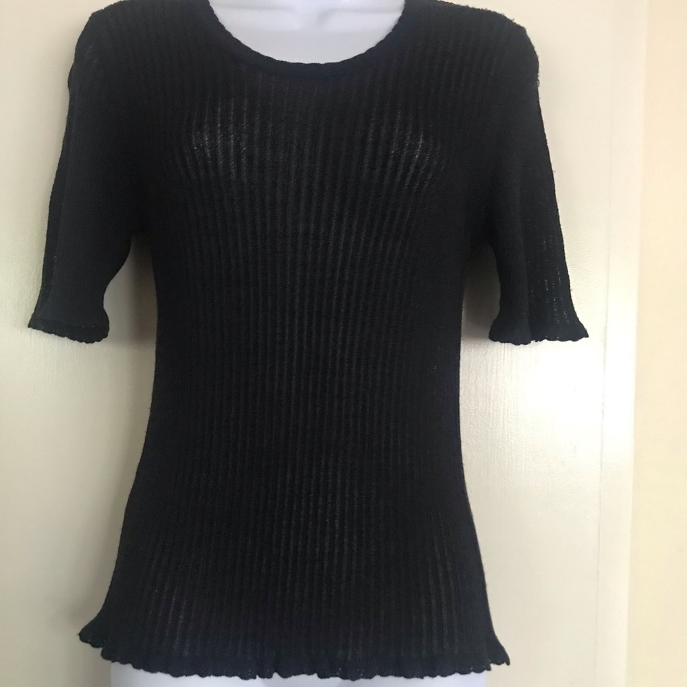 CRISTINA MAZZONETT  iITALY , SIZE  10 navy top